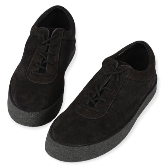 YEEZY Season 6 Sneaker Thick Shaggy Suede Graphite Crepe Tonal Sole Euro Size 39 - Picture 8 of 15